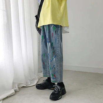 2019 Men's Stripe Printing Baggy Homme Casual Pants Cargo Pocket Wash Jeans Male Tide Brand Loose Trousers Plus Size M-2XL
2019 Men's Stripe Printing Baggy Homme Casual Pants Cargo Pocket Wash Jeans Male Tide Brand Loose Trousers Plus Size M-2XL