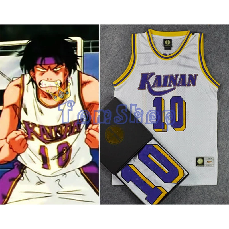Anime SLAM DUNK Costume Kainan School #10 NOBUNGA KIYOTA Cosplay Basketball Jersey Shirt Sportswear Team Uniform Size M L XL XXL
Anime SLAM DUNK Costume Kainan School #10 NOBUNGA KIYOTA Cosplay Basketball Jersey Shirt Sportswear Team Uniform Size M L XL XXL