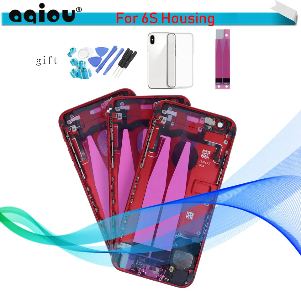 Red Full Housing for iPhone 6 6G 6 Plus Back Battery Cover Rear Door Housing For iphone 6S 6S P Case Middle Chassis with Flex
Red Full Housing for iPhone 6 6G 6 Plus Back Battery Cover Rear Door Housing For iphone 6S 6S P Case Middle Chassis with Flex