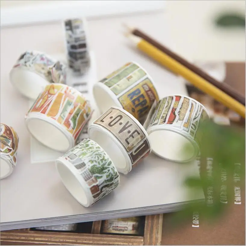 80pcs/roll Vintage Life Travel Decoration Washi Tape DIY Planner Diary Scrapbooking handcraft Masking Tape Escolar
80pcs/roll Vintage Life Travel Decoration Washi Tape DIY Planner Diary Scrapbooking handcraft Masking Tape Escolar