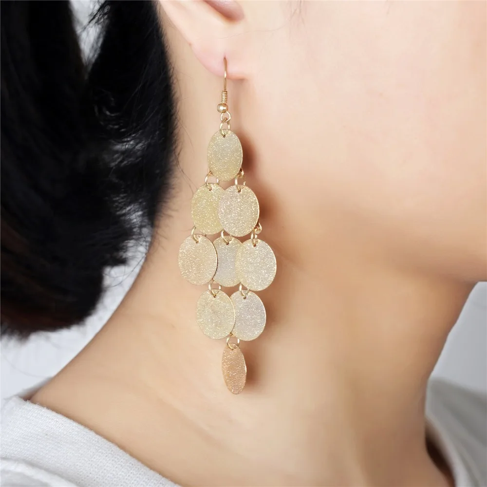 Earrings For Women Bohemian Style Punk Exaggerated Frosted Tassel Earrings Boucle D'oreille Femme 2019 pendientes
Earrings For Women Bohemian Style Punk Exaggerated Frosted Tassel Earrings Boucle D'oreille Femme 2019 pendientes