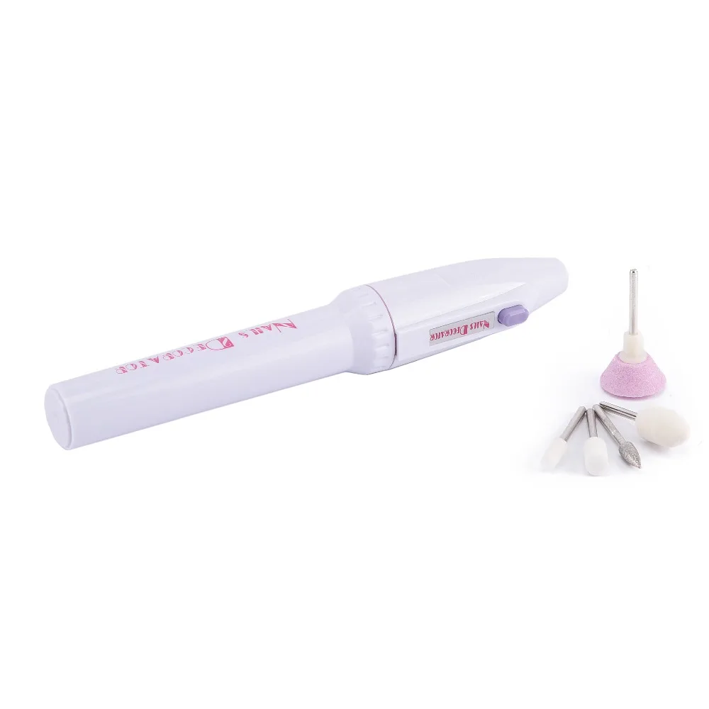 High Quality 5 in 1 Nail Files Art File Drill Salon Shaper Polisher Gel Manicure Pen Style Electric Kit | Красота и здоровье