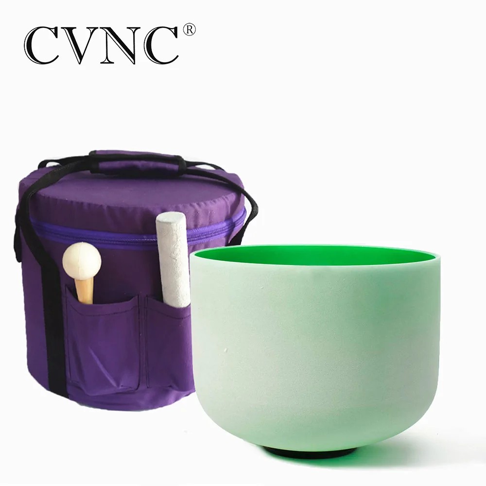 CVNC 8" Note F# Thymus Chakra Green Color Frosted Quartz Crystal Singing Bowl with Bag
CVNC 8" Note F# Thymus Chakra Green Color Frosted Quartz Crystal Singing Bowl with Bag