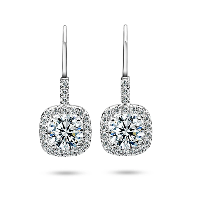Fashion Real 18K Solid White Gold 2.0CT Round Cut Moissanite Diamond Women Dangle Earrings For Engagement
Fashion Real 18K Solid White Gold 2.0CT Round Cut Moissanite Diamond Women Dangle Earrings For Engagement