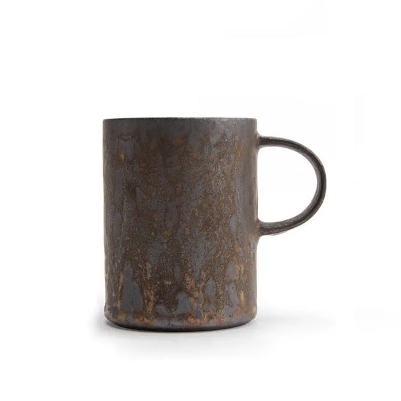 115ml Vintage Japanese Style Espresso Cup Rust Glaze Ceramic Coarse Pottery Coffee Mug Tea Milk Breakfast Cups Wooden Spoon Mugs
115ml Vintage Japanese Style Espresso Cup Rust Glaze Ceramic Coarse Pottery Coffee Mug Tea Milk Breakfast Cups Wooden Spoon Mugs