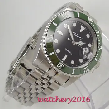 Parnis Automatic Watch 40mm Deployment Clasp Miyota Sapphire Glass LUME Black Dial Mechanical Watches relogio masculino Gift 
Parnis Automatic Watch 40mm Deployment Clasp Miyota Sapphire Glass LUME Black Dial Mechanical Watches relogio masculino Gift