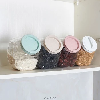 2100ml Kitchen Food Container Seal Pot Tea Coffee Candy Storage Plastic Cereals Snacks Box Cookie Canister Jars
2100ml Kitchen Food Container Seal Pot Tea Coffee Candy Storage Plastic Cereals Snacks Box Cookie Canister Jars