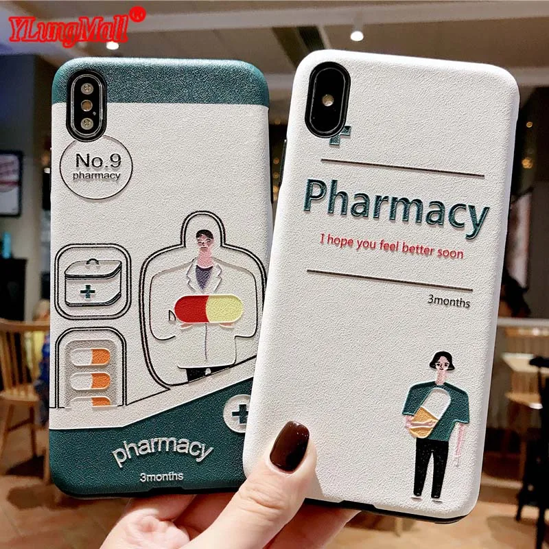 Pharmacy Cartoon Pattern Case for iPhone Xs Max Soft Silicone Coque for iPhone Xr X 6 8 6s 7 Plus Cover capa
Pharmacy Cartoon Pattern Case for iPhone Xs Max Soft Silicone Coque for iPhone Xr X 6 8 6s 7 Plus Cover capa