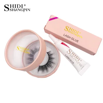 SHIDISHANGPIN 1 pair mink eyelashes 1 box glue for eyelash natural long 3d mink lashes plastic cotton stalk 3d false eyelashes
SHIDISHANGPIN 1 pair mink eyelashes 1 box glue for eyelash natural long 3d mink lashes plastic cotton stalk 3d false eyelashes