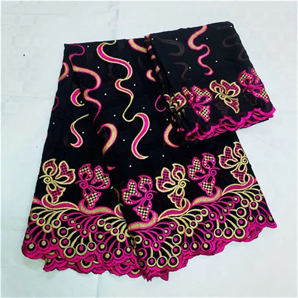 Nigerian lace fabric black dubai fabric 100%cotton embroidered tissu dry lace fabric with stones for women 5+2yards/lot LY
Nigerian lace fabric black dubai fabric 100%cotton embroidered tissu dry lace fabric with stones for women 5+2yards/lot LY