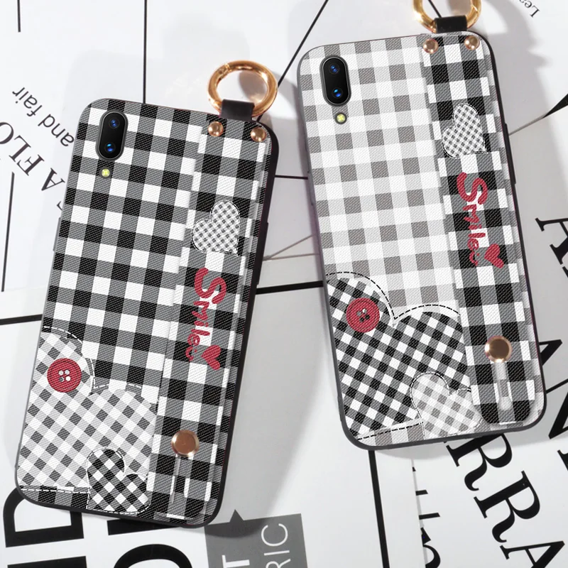Wrist Strap phone case For BBK Vivo X21 X21i X23 Lattice Printing Love Silicone Case For Vivo X21 UD Cover Cloth
Wrist Strap phone case For BBK Vivo X21 X21i X23 Lattice Printing Love Silicone Case For Vivo X21 UD Cover Cloth