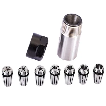 7pcs High Carbon Steel ER11 Spring Collet 4/5/6/7/8,1/4,1/8mm with 5mm ER11A Extension Rod Motor Shaft Holder
7pcs High Carbon Steel ER11 Spring Collet 4/5/6/7/8,1/4,1/8mm with 5mm ER11A Extension Rod Motor Shaft Holder