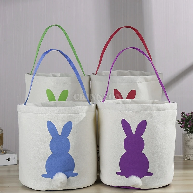 DHL 50pcs canvas easter basket bunny ears good quality easter bags for kids gift bucket Cartoon Rabbit carring eggs Bag
DHL 50pcs canvas easter basket bunny ears good quality easter bags for kids gift bucket Cartoon Rabbit carring eggs Bag