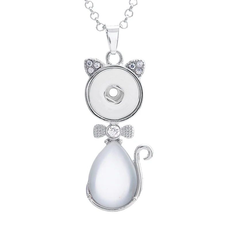 Hot sale Elegant rhinestone Cat Metal snap Pendant Necklace fit 18mm snap buttons fashion DIY Fittings for snap jewelry XL0029
Hot sale Elegant rhinestone Cat Metal snap Pendant Necklace fit 18mm snap buttons fashion DIY Fittings for snap jewelry XL0029