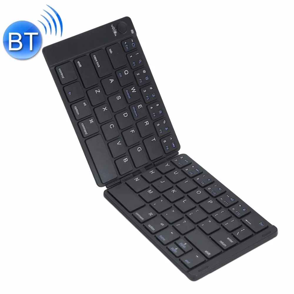 

MC Saite MC-B047 78 Keys Foldable Ultra-thin Leather Shell Bluetooth 3.0 Keyboard for Mobile Phone, Tablet, Laptop