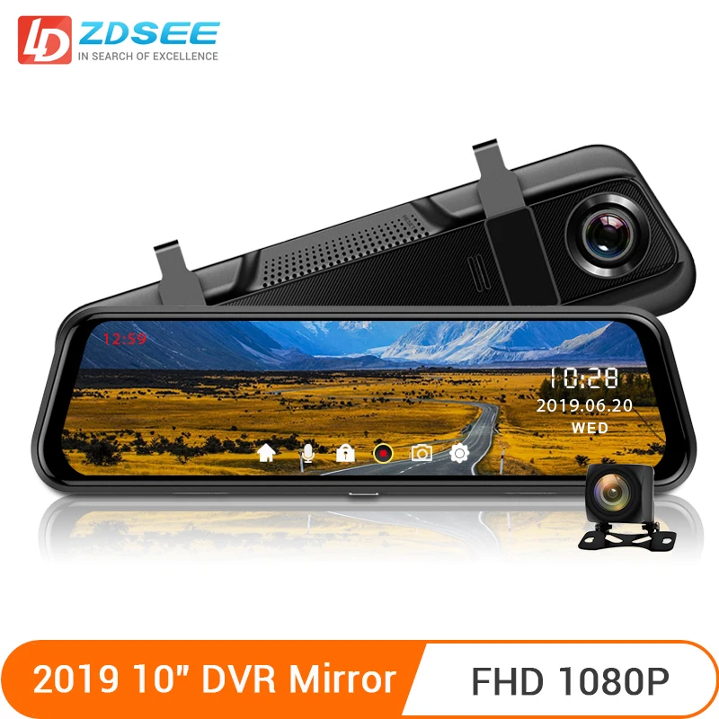 LDZDSEE A9 10" IPS Full HD 1920x1080 with Rear View Camera mirror Car DVR Camera dashcam video recorder auto registrars
LDZDSEE A9 10" IPS Full HD 1920x1080 with Rear View Camera mirror Car DVR Camera dashcam video recorder auto registrars