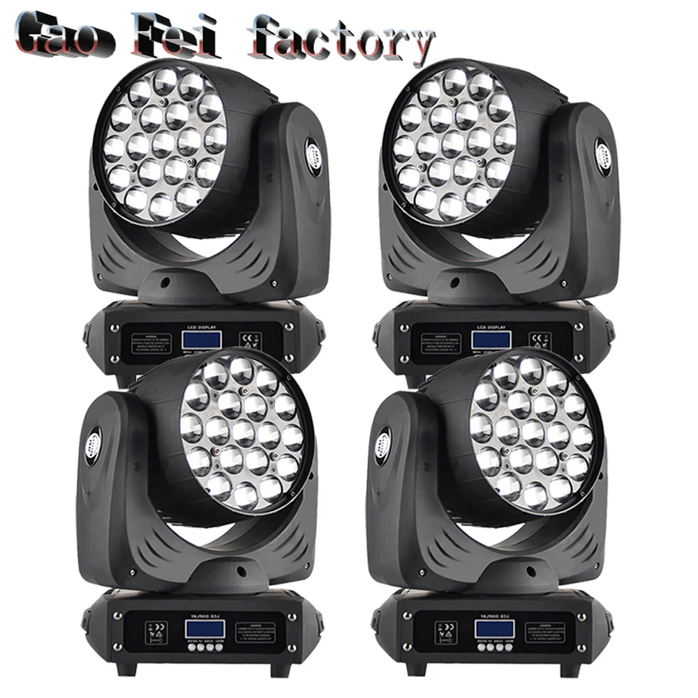 4pcs/lot 19*12W Led Moving Head Zoom Light OSRAM LED RGBW 4IN1 Color Mixing Zoom DMX 16CH
4pcs/lot 19*12W Led Moving Head Zoom Light OSRAM LED RGBW 4IN1 Color Mixing Zoom DMX 16CH