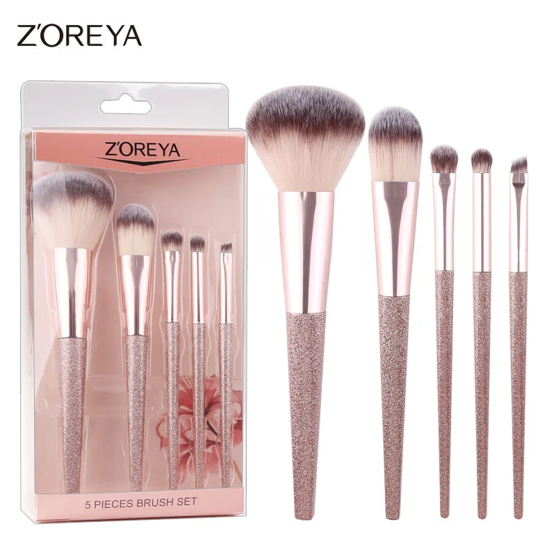 ZOREYA Make Up Brushes 5pcs Travel Makeup brush Powder Foundation Eye Shadow Blending Brushes With Gift Package
ZOREYA Make Up Brushes 5pcs Travel Makeup brush Powder Foundation Eye Shadow Blending Brushes With Gift Package