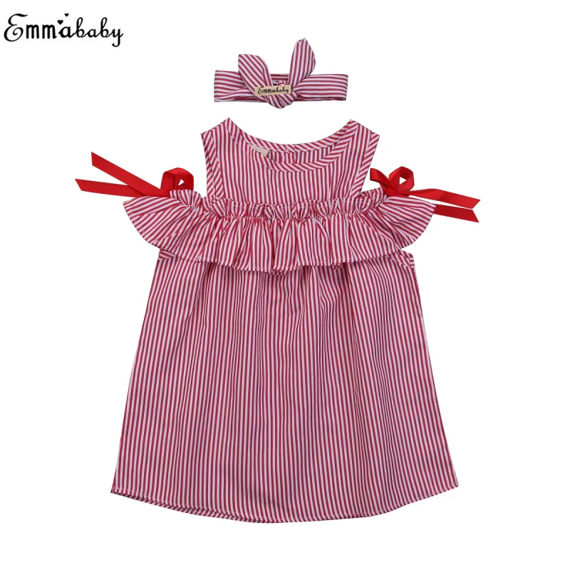 Toddler Kids Baby Girls Dress Sleeveless Red Stripes Princess Striped Dress Off Shoulder Bandage Girls Outfit Straight Dresses
Toddler Kids Baby Girls Dress Sleeveless Red Stripes Princess Striped Dress Off Shoulder Bandage Girls Outfit Straight Dresses