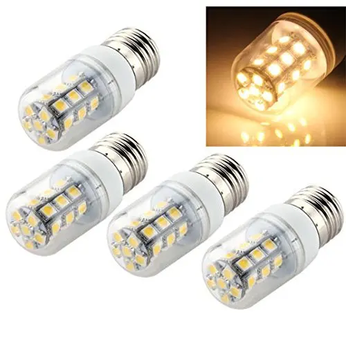 

4X Lampara Bombilla E27 27 LED 5050 SMD 4W 300LM 3600K Luz Blanco Calido