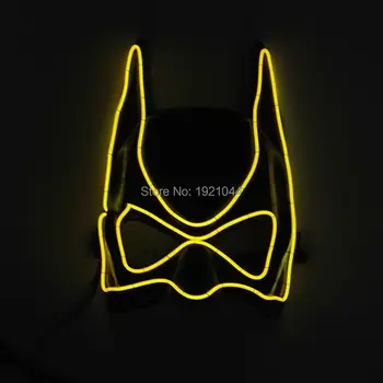 High grade Batman Glowing Mask + DC-3V Steady on Inverter Rave Party Mask EL Wire Flashing Mask For Carnival Decoration
High grade Batman Glowing Mask + DC-3V Steady on Inverter Rave Party Mask EL Wire Flashing Mask For Carnival Decoration