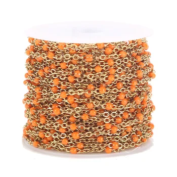 1 Meter 2mm width European Style Gold Plated Enamel Ball Chain Stainless Steel Satellite Chains for Necklace Jewelry Making
1 Meter 2mm width European Style Gold Plated Enamel Ball Chain Stainless Steel Satellite Chains for Necklace Jewelry Making