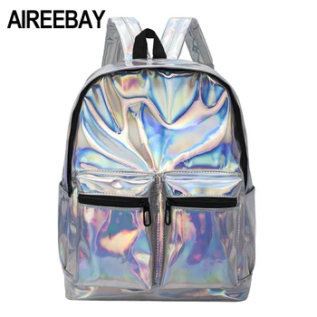 AIREEBAY 2018 Summer Silver Hologram Laser Backpack Girl School Backbags PU Leather Holographic Shoulder Bags For Teenage Girls
AIREEBAY 2018 Summer Silver Hologram Laser Backpack Girl School Backbags PU Leather Holographic Shoulder Bags For Teenage Girls