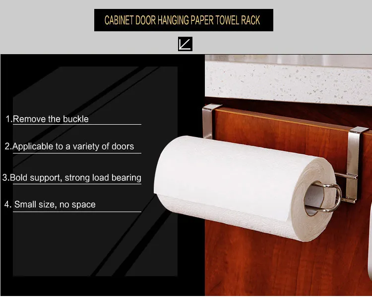 Paper Towel Holders Stainless Steel Towel Holder Kitchen Cupboard