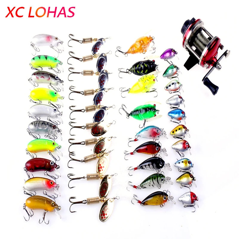 Super Deal 39 Fishing Lure Baits+1 Drum Fishing Reel Minnow Crankbait Cicada Spoon Jig Lures Set Fishing Tackle Dropshipping
Super Deal 39 Fishing Lure Baits+1 Drum Fishing Reel Minnow Crankbait Cicada Spoon Jig Lures Set Fishing Tackle Dropshipping