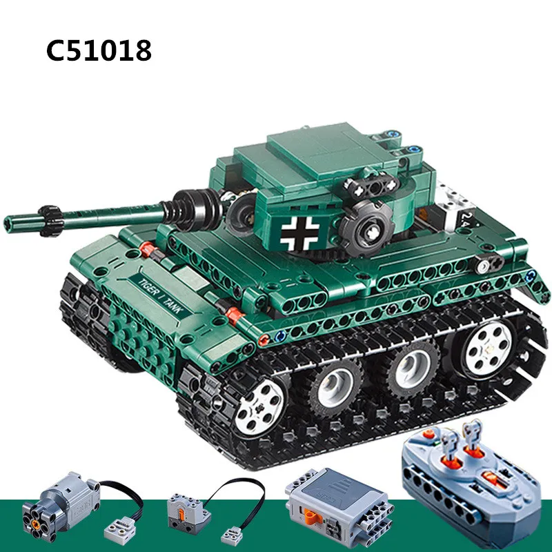 313pcs Building Blocks Military Technic Remote Control RC German Tiger Tank Toys C51018 For Baby Kids Children Educational Gifts
313pcs Building Blocks Military Technic Remote Control RC German Tiger Tank Toys C51018 For Baby Kids Children Educational Gifts