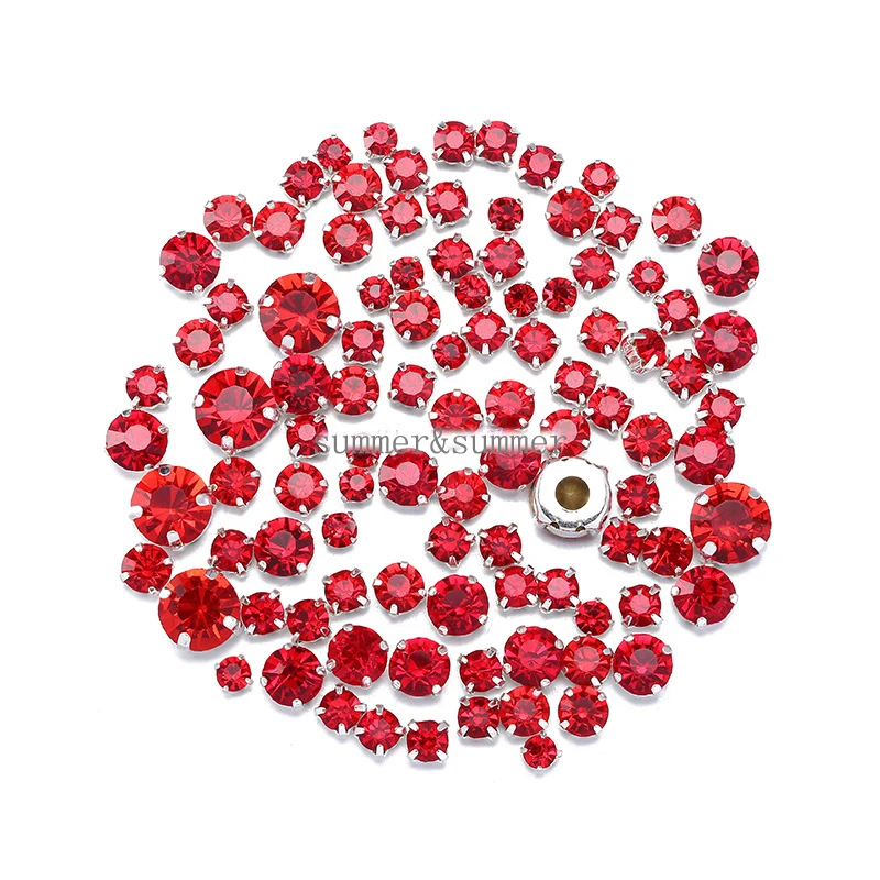 NEW ! MIX Size/some Size Red 4mm-8mm crystal Glass Sew-on Rhinestones Silver or Gold Bottom DIY Women's Dresses 50pcs-200pcs
NEW ! MIX Size/some Size Red 4mm-8mm crystal Glass Sew-on Rhinestones Silver or Gold Bottom DIY Women's Dresses 50pcs-200pcs
