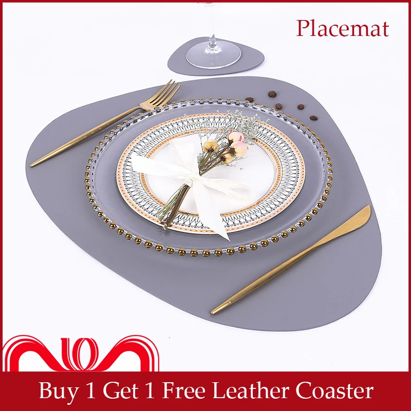 370x450mm Placemat PU leather coaster placemats table pad desk mat kitchen waterproof manteles individuales de mesa dining mats
370x450mm Placemat PU leather coaster placemats table pad desk mat kitchen waterproof manteles individuales de mesa dining mats