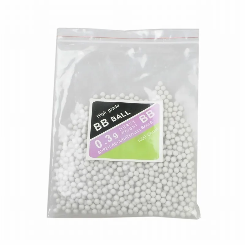 1000pcs Airsoft Paintball BB Bullet Pellets Outdoor Hunting Shooting Ammo Polished Plastic Strike BB Balls 0.2g 0.25g 0.3g08