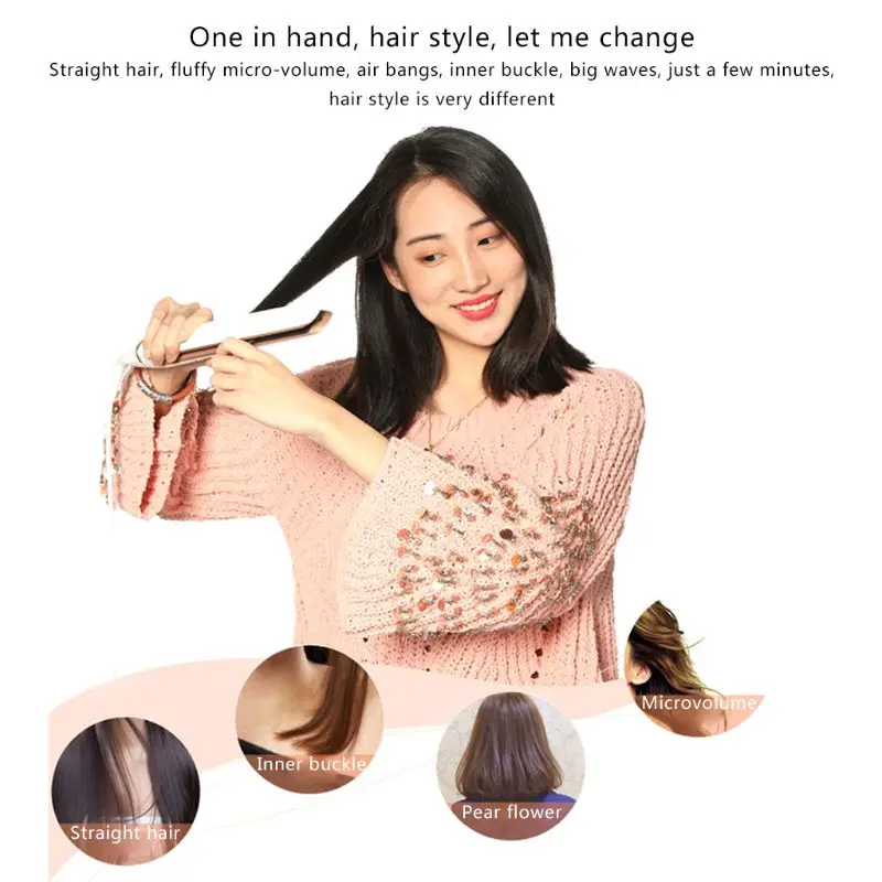 HD LCD display Ceramic Electric Splint Hair Straightener Negative Ion Hair Straightener Dual-use Hair Curler Styling Tool
HD LCD display Ceramic Electric Splint Hair Straightener Negative Ion Hair Straightener Dual-use Hair Curler Styling Tool