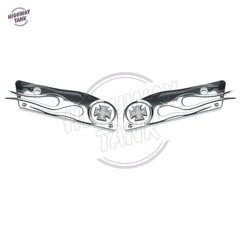 Chrome Flame Cross Motorcycle Saddlebag Latch Cover Moto Rear Ornamental case for Harley Touring FLHT FLHX 1993-2013
Chrome Flame Cross Motorcycle Saddlebag Latch Cover Moto Rear Ornamental case for Harley Touring FLHT FLHX 1993-2013