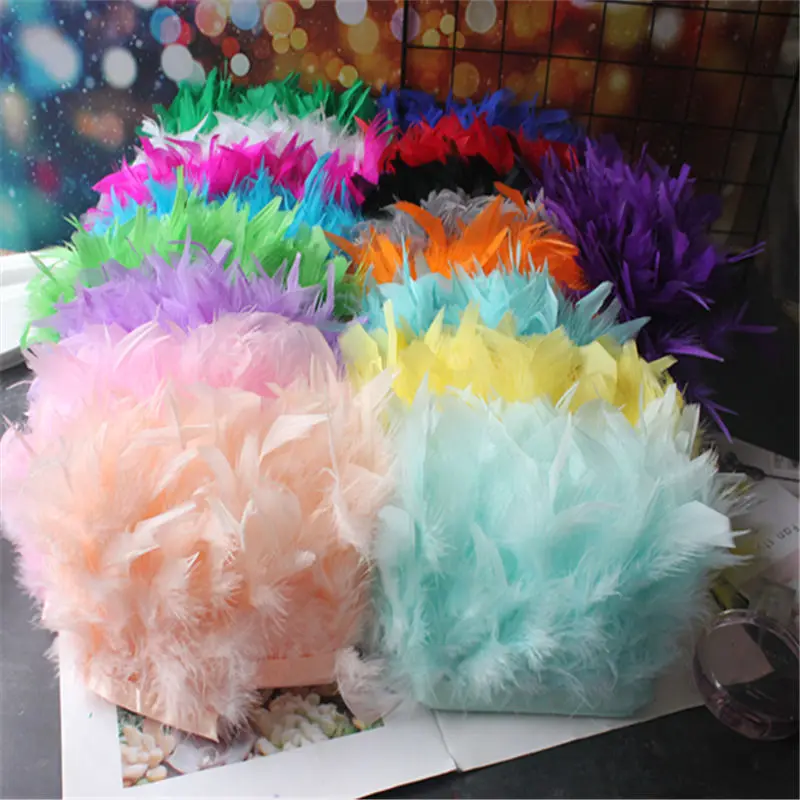 1to2 meters Turkey feather trim cloth edge DIY Sewing clothing and decorative wedding party
1to2 meters Turkey feather trim cloth edge DIY Sewing clothing and decorative wedding party