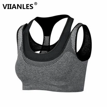 VIIANLES Fitness Cropped Tops Women Seamless Bra Top Fitness Wireless Padded Push Up Bras Lovely Gym Breathable Underwear Girl 
VIIANLES Fitness Cropped Tops Women Seamless Bra Top Fitness Wireless Padded Push Up Bras Lovely Gym Breathable Underwear Girl