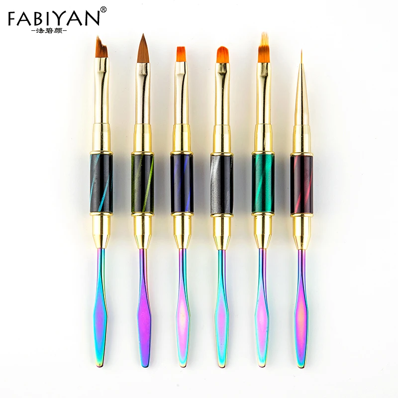 Double Head Cat Eye Nail Art Brush Spatula Drawing Painting Line Pen Gradient Flat Round Builder Metal French Tips Manicure Tool
Double Head Cat Eye Nail Art Brush Spatula Drawing Painting Line Pen Gradient Flat Round Builder Metal French Tips Manicure Tool