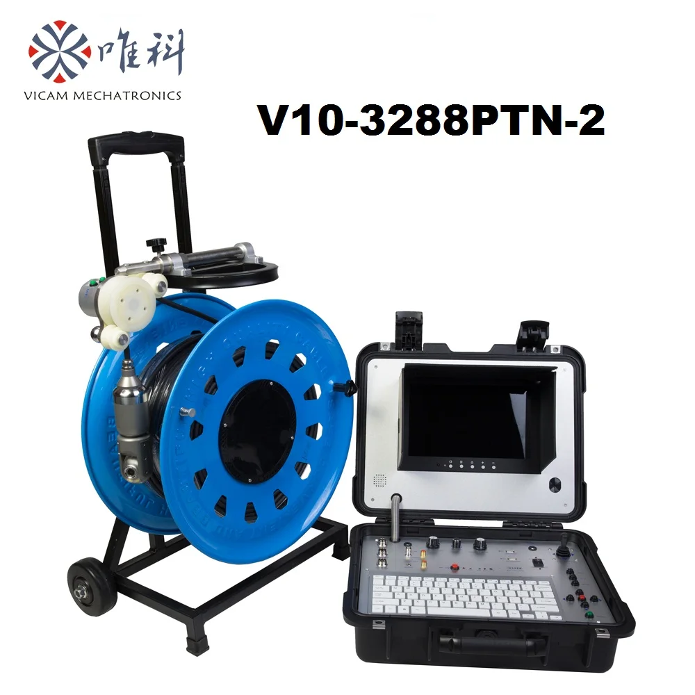 Industrial underwater waterproof pipe inspection 50mm pan tilt camera 80m/100m/120m flexible cable reel Vicam V10-3288PTN-2
Industrial underwater waterproof pipe inspection 50mm pan tilt camera 80m/100m/120m flexible cable reel Vicam V10-3288PTN-2