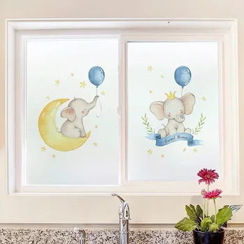 Cartoon baby elephant Static Window Film Custom Glass Sticker Stained privacy non-Adhesive Frosted door Home Decorative PVC film
Cartoon baby elephant Static Window Film Custom Glass Sticker Stained privacy non-Adhesive Frosted door Home Decorative PVC film