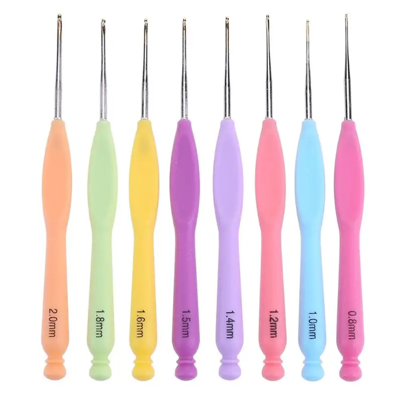 8-12pcs Aluminum Crochet Hooks Needles Plastic Handle Yarn Stitching Weave Crochet Hooks Kit DIY Craft Accessories Knit Stitch
8-12pcs Aluminum Crochet Hooks Needles Plastic Handle Yarn Stitching Weave Crochet Hooks Kit DIY Craft Accessories Knit Stitch