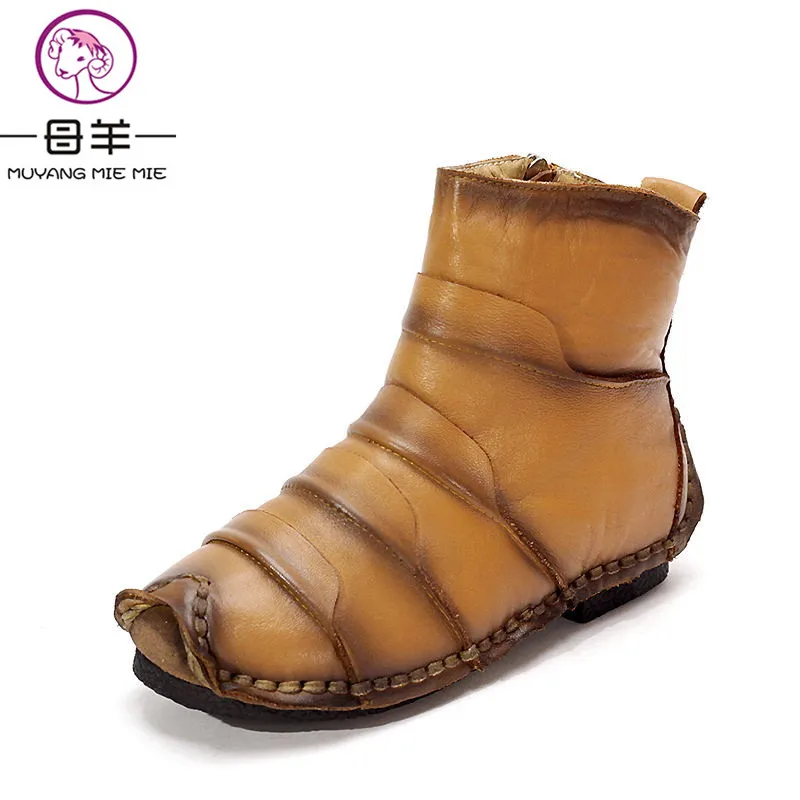 MUYANG MIE MIE Women Genuine Leather Winter Flat Snow Boots 2018 Fashion Casual Warm Women Shoes Woman Ankle Boots Women Boots
MUYANG MIE MIE Women Genuine Leather Winter Flat Snow Boots 2018 Fashion Casual Warm Women Shoes Woman Ankle Boots Women Boots
