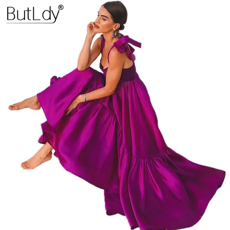 Sexy Strap Satin Dress Women Off Shoulder Sleeveless Backless Beach Party Dress Clubwear Summer 2019 Pleated Long A-Line Dress
Sexy Strap Satin Dress Women Off Shoulder Sleeveless Backless Beach Party Dress Clubwear Summer 2019 Pleated Long A-Line Dress