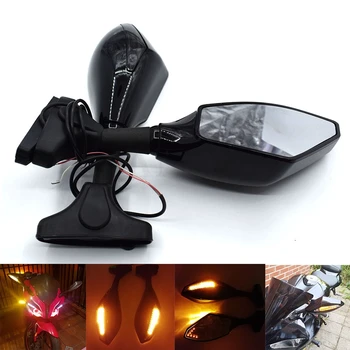 Universal Motorcycle Rear View Side Wing Mirrors w/ LED Turn Signal Light FOR DUCATI Street Fighter 696 796 796 848
Universal Motorcycle Rear View Side Wing Mirrors w/ LED Turn Signal Light FOR DUCATI Street Fighter 696 796 796 848