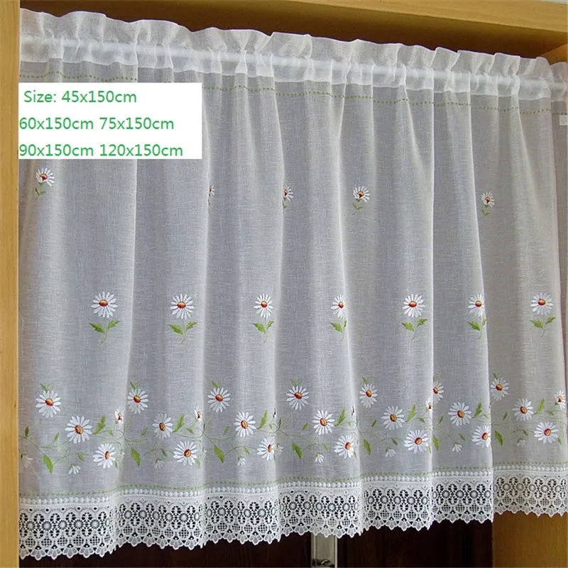 Free Shipping Pastoral Daisy Curtain Coffee half Curtain Kitchen door Short Curtain Small Curtain for Home window decoration
Free Shipping Pastoral Daisy Curtain Coffee half Curtain Kitchen door Short Curtain Small Curtain for Home window decoration