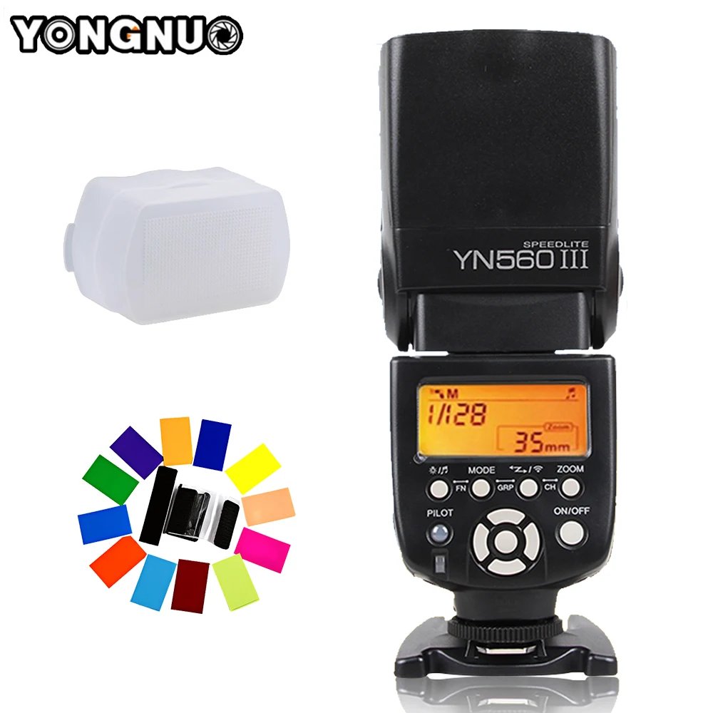 YONGNUO YN560 III YN-560 III YN560III Wireless Flash Speedlite Speedlight For Canon Nikon D3200 D3100 D5300 D7200 DSLR Camera
YONGNUO YN560 III YN-560 III YN560III Wireless Flash Speedlite Speedlight For Canon Nikon D3200 D3100 D5300 D7200 DSLR Camera