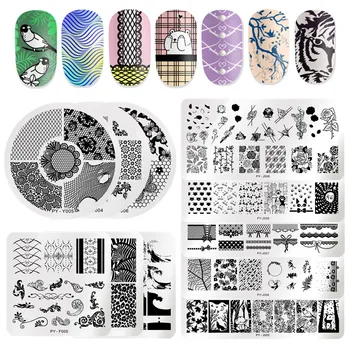 PICT YOU Geometric Nail Stamping Plates Flower Plants Natural Patterns Nail Art Stamp Templates Design Image Plate 
PICT YOU Geometric Nail Stamping Plates Flower Plants Natural Patterns Nail Art Stamp Templates Design Image Plate