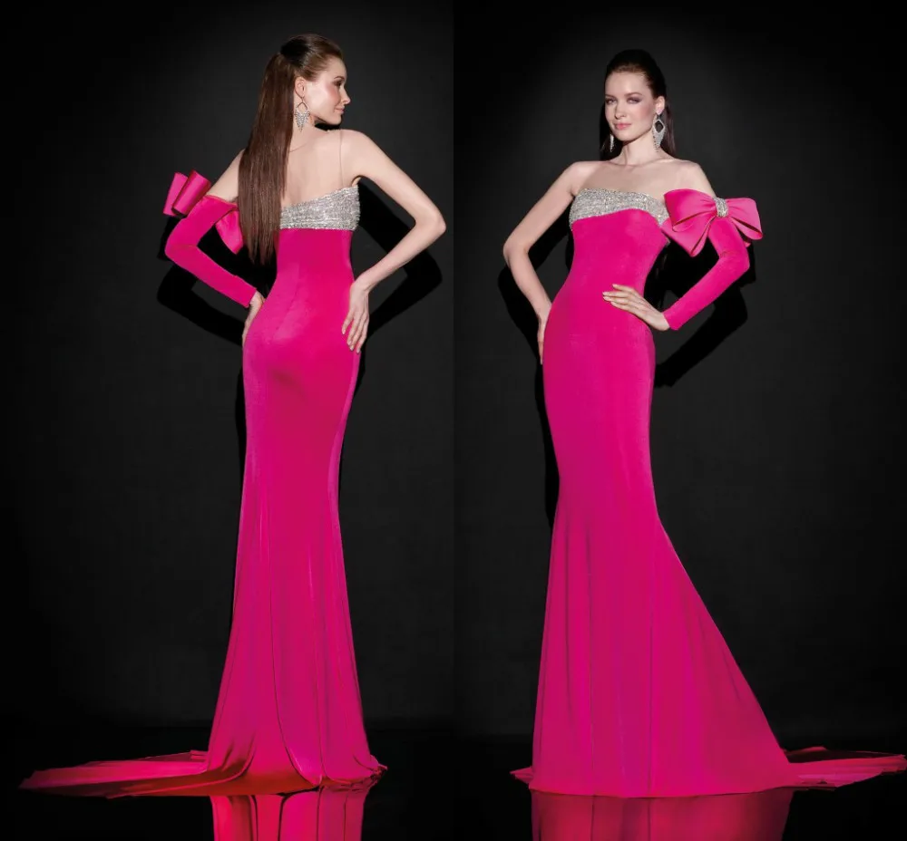 2015 Red Tarik Ediz one shoulder Long Sleeve mernaid Evening Dress Mermaid Beading Bow Sheer Neck Sexy Prom Dresses Party gown
2015 Red Tarik Ediz one shoulder Long Sleeve mernaid Evening Dress Mermaid Beading Bow Sheer Neck Sexy Prom Dresses Party gown