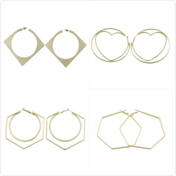 2019 New Stylish Big Hoops Earrings for Women Crystal Twist Circle Round Square Hoop Earrings Brincos Jewelry Hip Hop Gift Party 
2019 New Stylish Big Hoops Earrings for Women Crystal Twist Circle Round Square Hoop Earrings Brincos Jewelry Hip Hop Gift Party