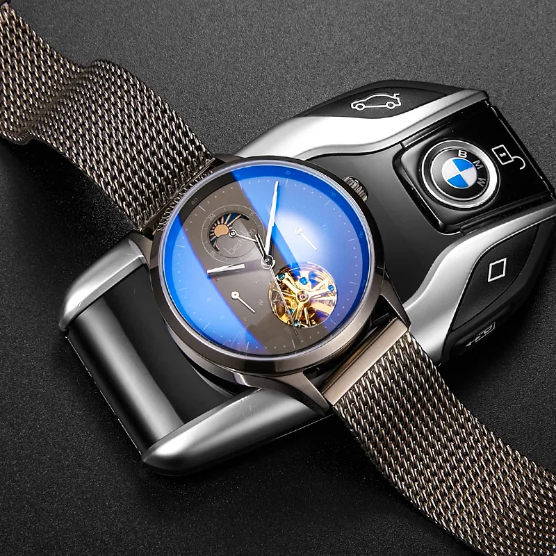Switzerland Automatic Watch Men Bestdon Tourbillon Mechanical Men Watches Fashion Brand steel mesh strap clock Relogio Masculino
Switzerland Automatic Watch Men Bestdon Tourbillon Mechanical Men Watches Fashion Brand steel mesh strap clock Relogio Masculino